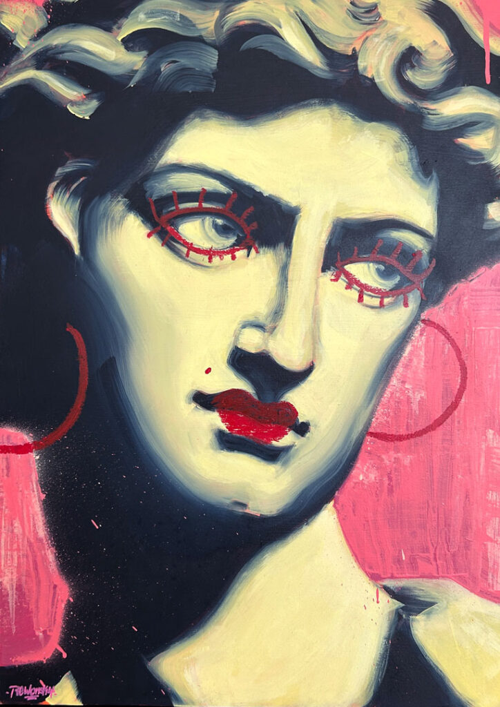 Davina – Ölgemälde von REWONSKY, Vorderansicht