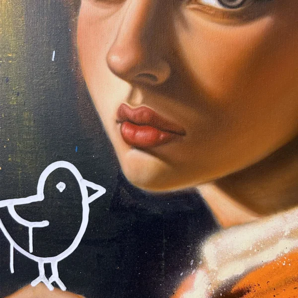 Girl with a bird