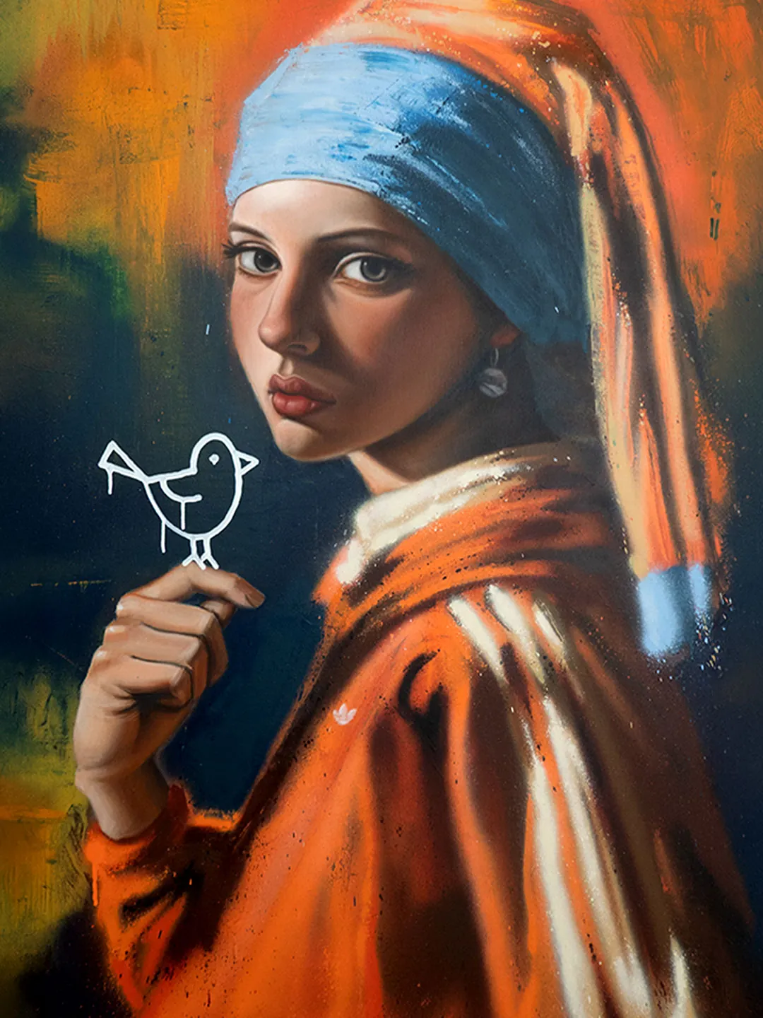 Girl with a bird