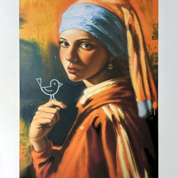 Girl with a bird